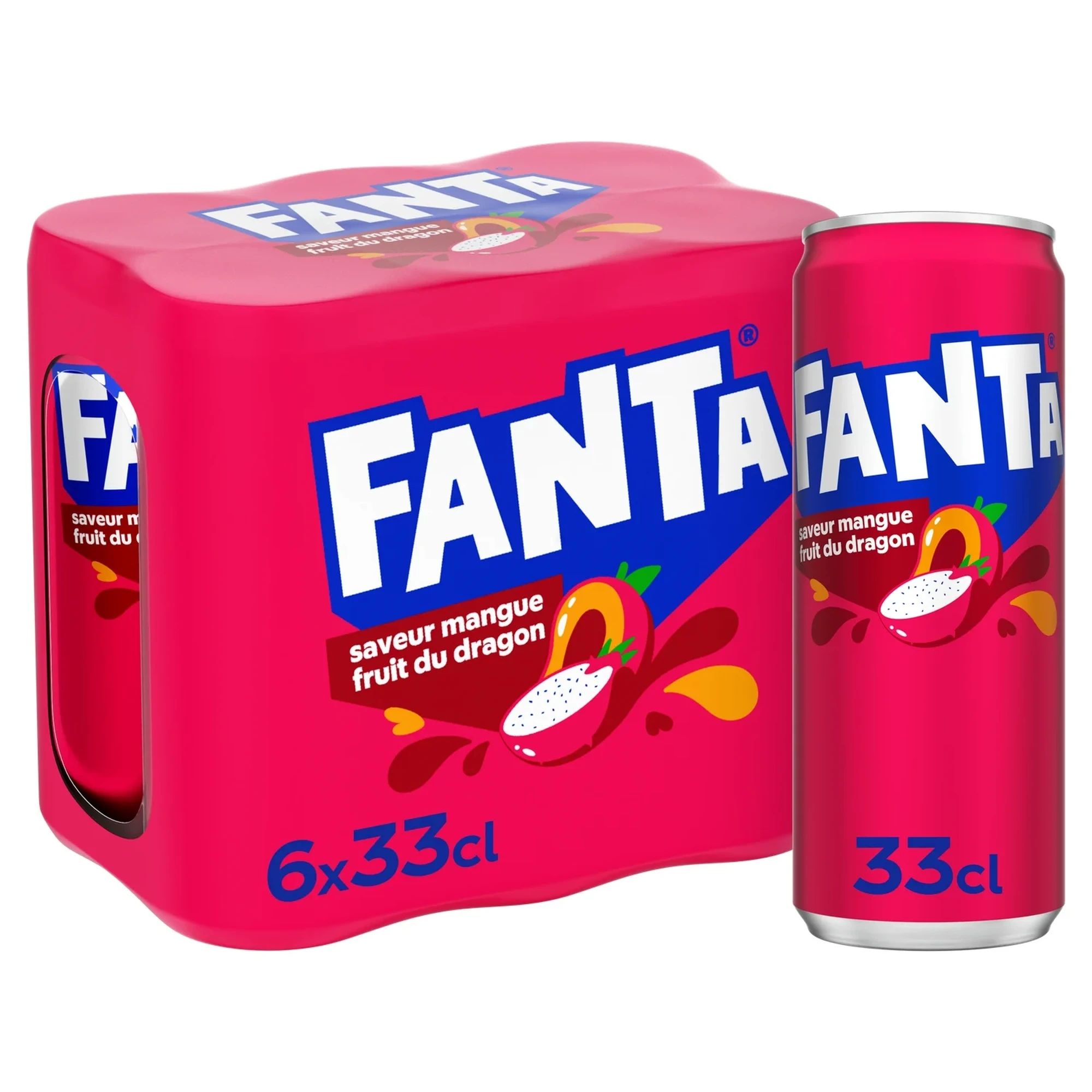 Fanta Mango & Dragon Fruit - 6 x 33 cl
