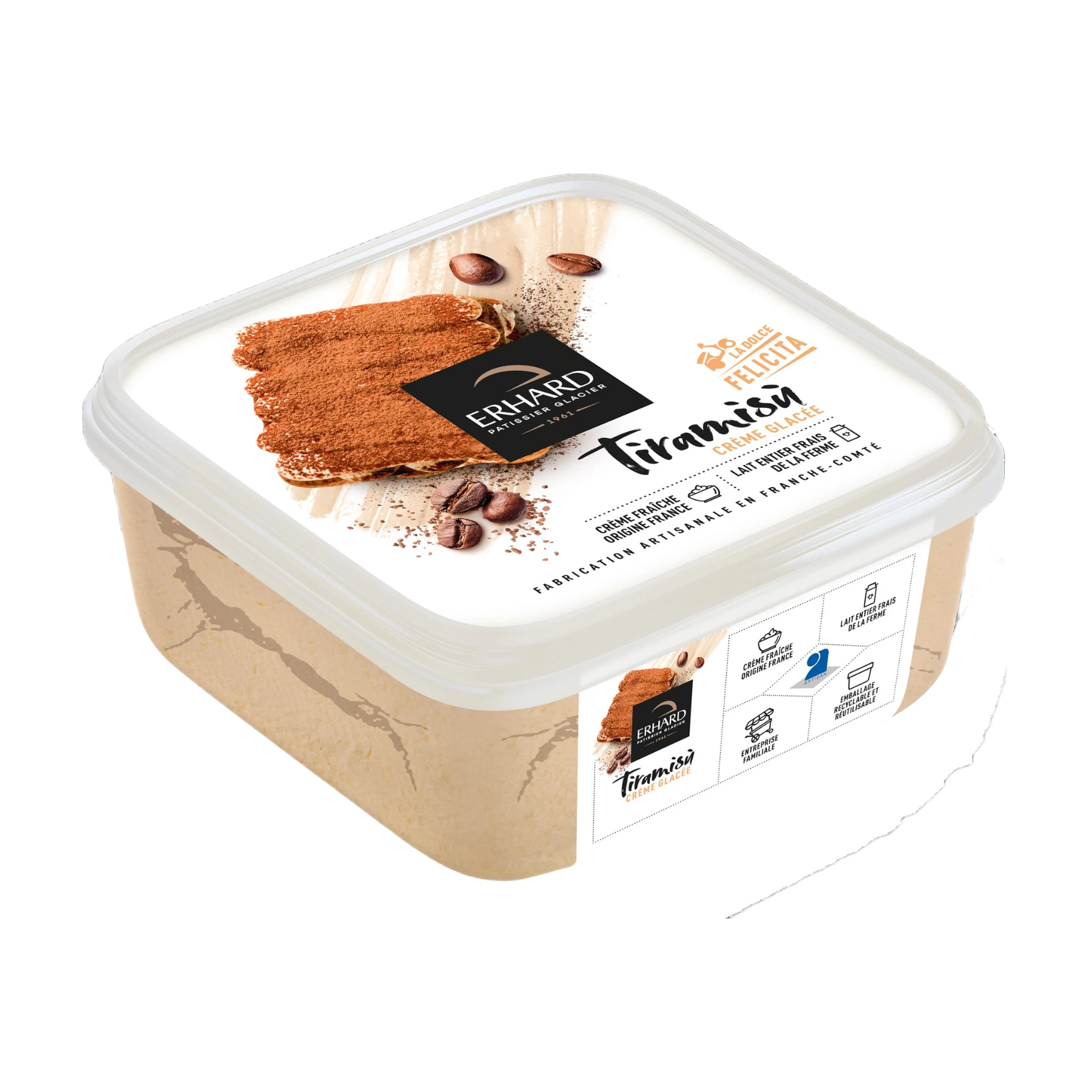 ERHARD Tiramisu Ice Cream - 450 g