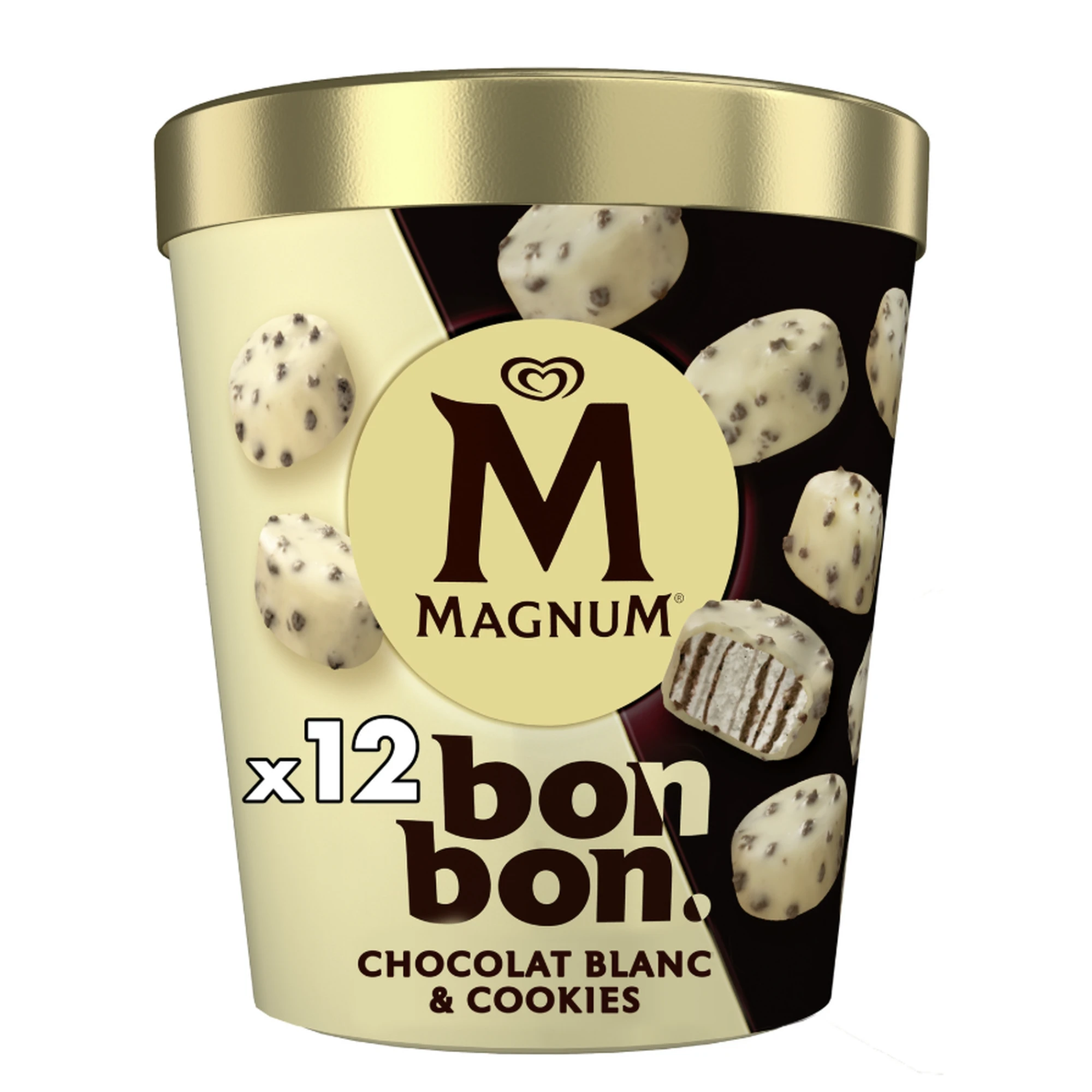 Magnum White Chocolate Biscuit Bites Box 168 g