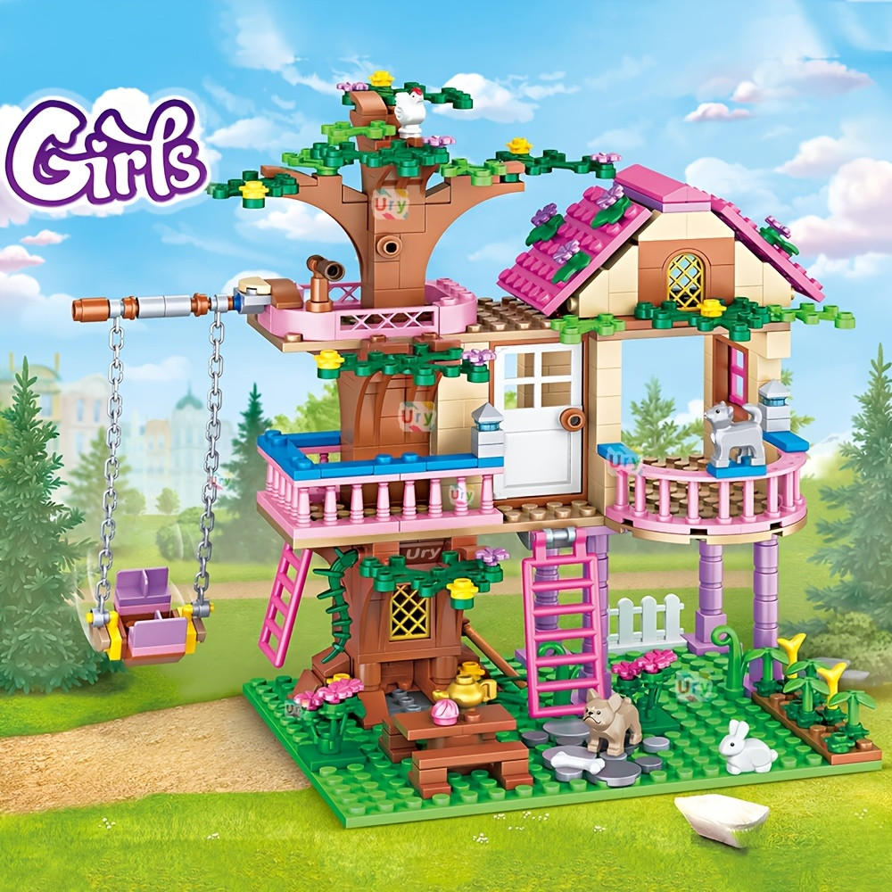 Tree House Building Block Set for Girls