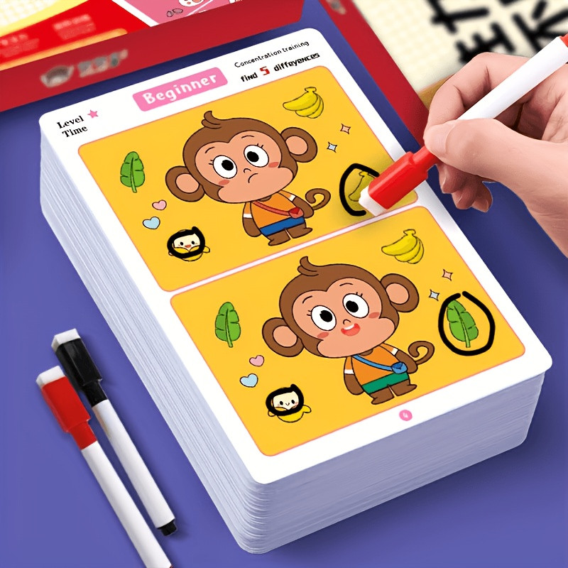 Concentration Training Cards Find the Difference