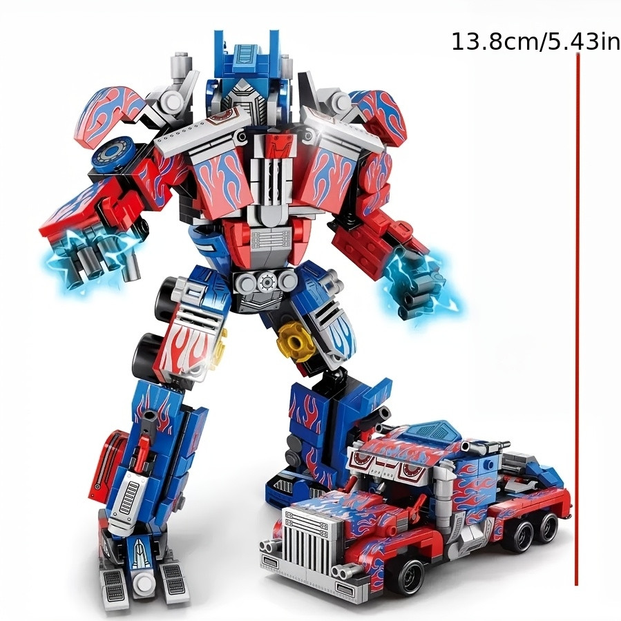 Large gift box transformable mecha building blocks