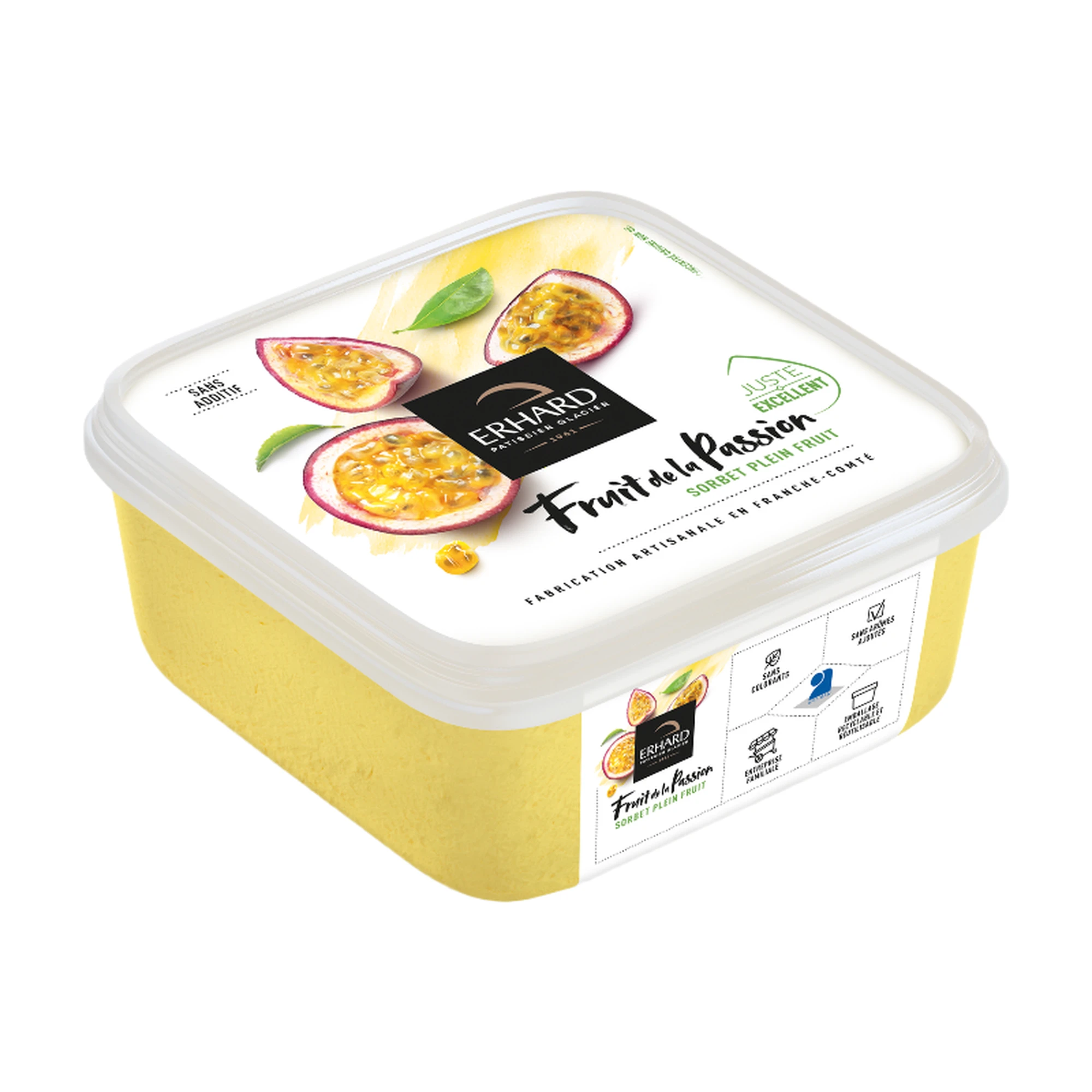 Erhard Sorbet plein fruit fruit de la passion 488 g